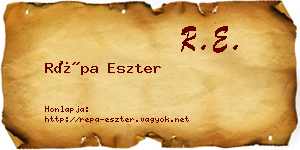 Répa Eszter névjegykártya