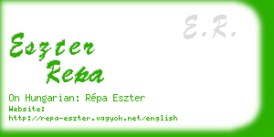 eszter repa business card